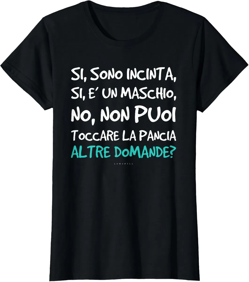Magliette Divertenti Gravidanza. Frasi Ironiche Futura Mamma Maglietta