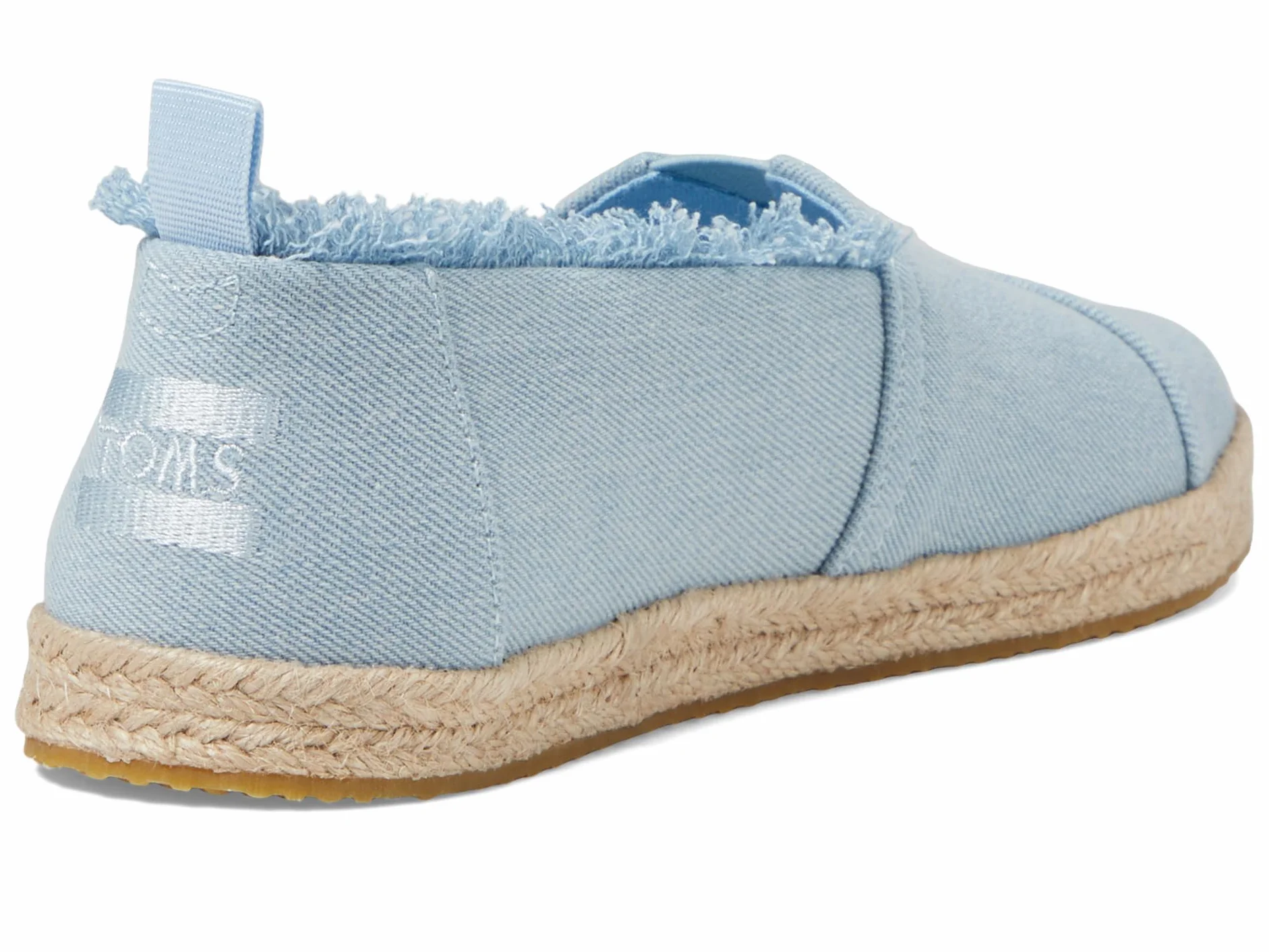 TOMS Alpargata Rope, Mocassino Basso Bambine e Ragazze, Pastel Blue Washed Denim, 36.5 EU