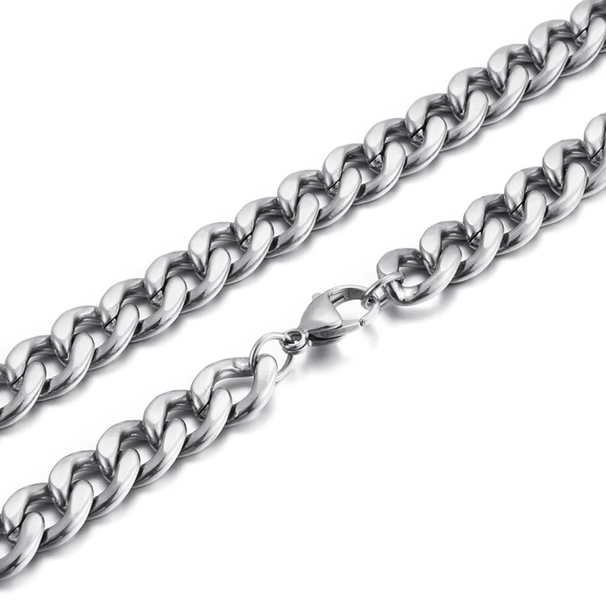 Collana a catena da uomo in acciaio inossidabile, larghezza da uomo 10/11 mm, regalo di San per un amico