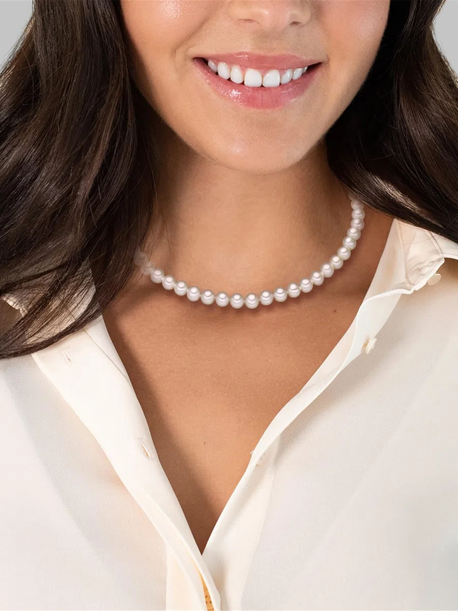 Valero Pearls Collana di perle da Donna in Argento Sterling