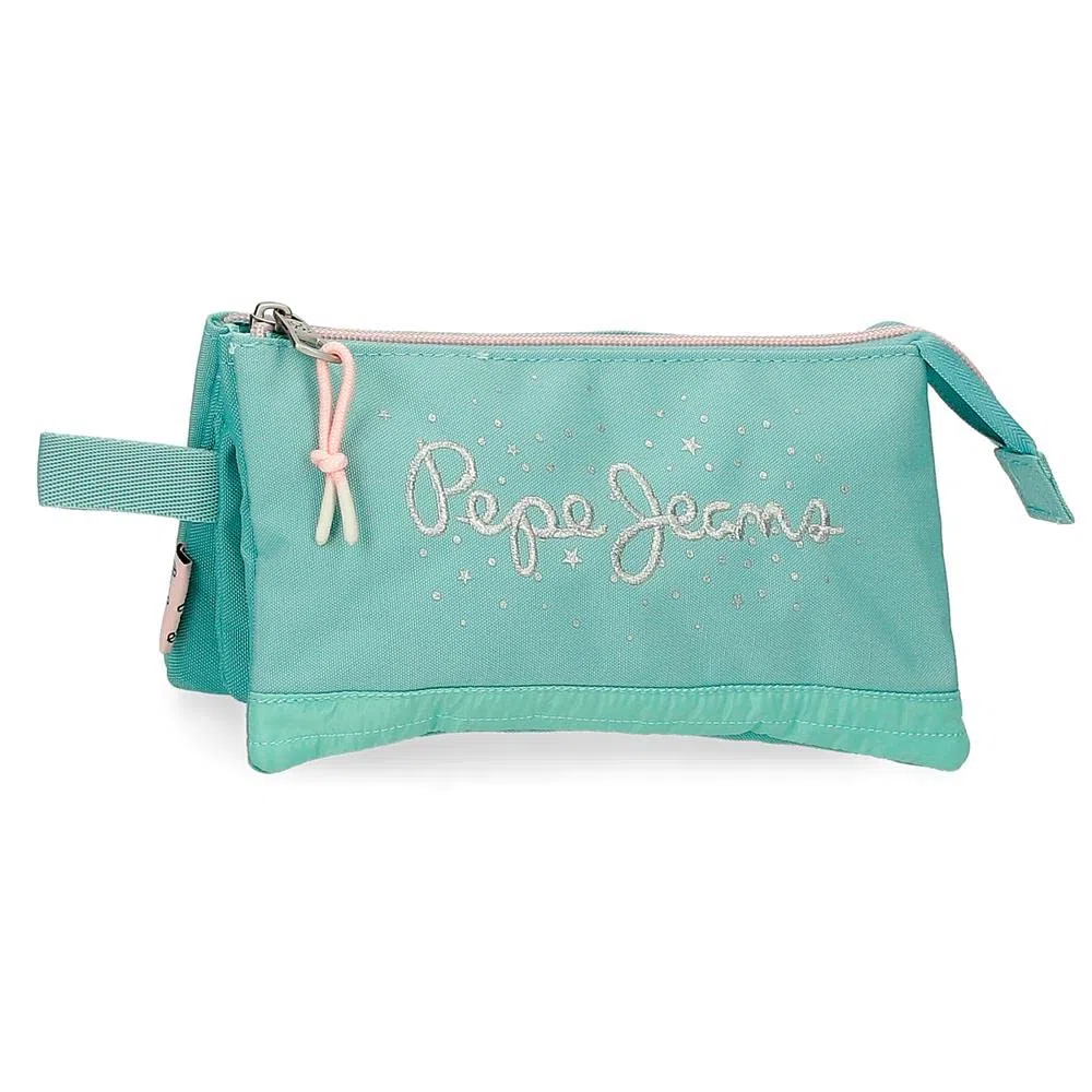 Pepe Jeans Jane Astuccio triplo blu 22 x 12 x 5 cm poliestere