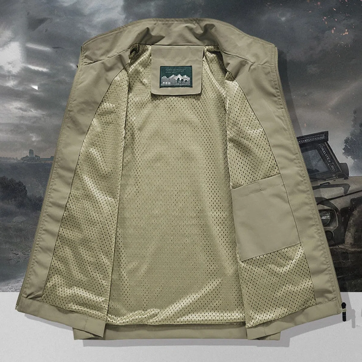 Achimlt Gilet Uomo Estivo da Lavoro Leggeri Traspirante Outdoor Giubbotto con Cerniera Integrale Sportivo Senza Maniche Gilet Estivo Uomo con Tasche per Fotografia Pesca Escursionismo