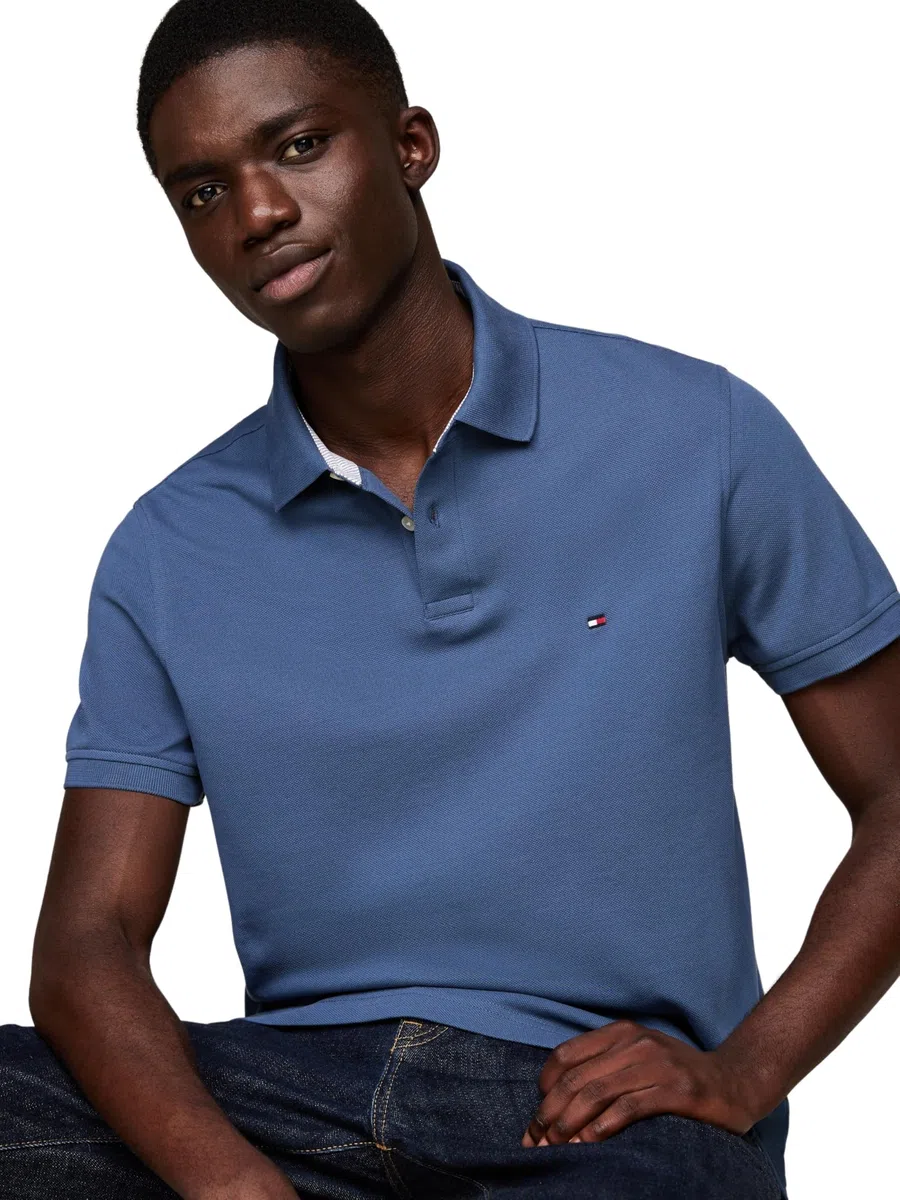 Tommy Hilfiger Uomo Maglietta Polo Maniche Corte 1985 Regular Fit