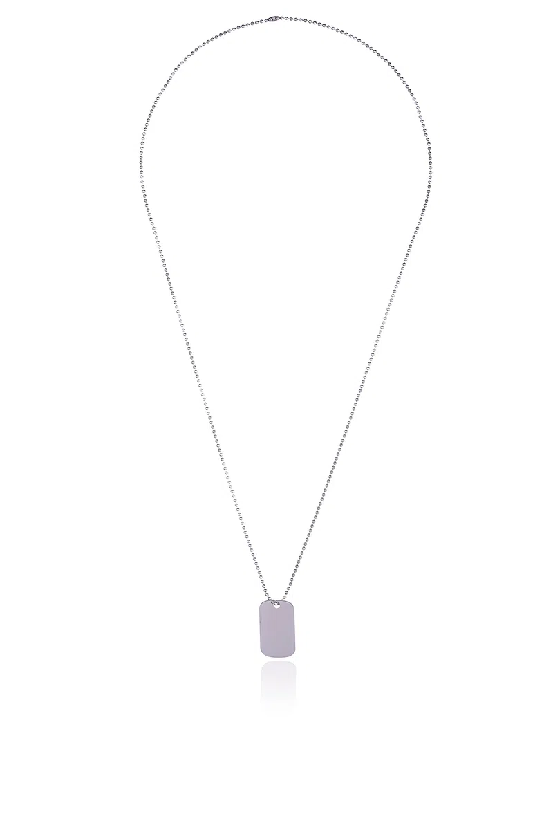 Sakrami Collana in Argento 925 con Piastrina Incidibile – Gioiello Elegante Uomo, Ragazzo – Idea Regalo per Compleanno, Anniversario, Natale, Festa del Papà + Confezione Regalo Personalizzata