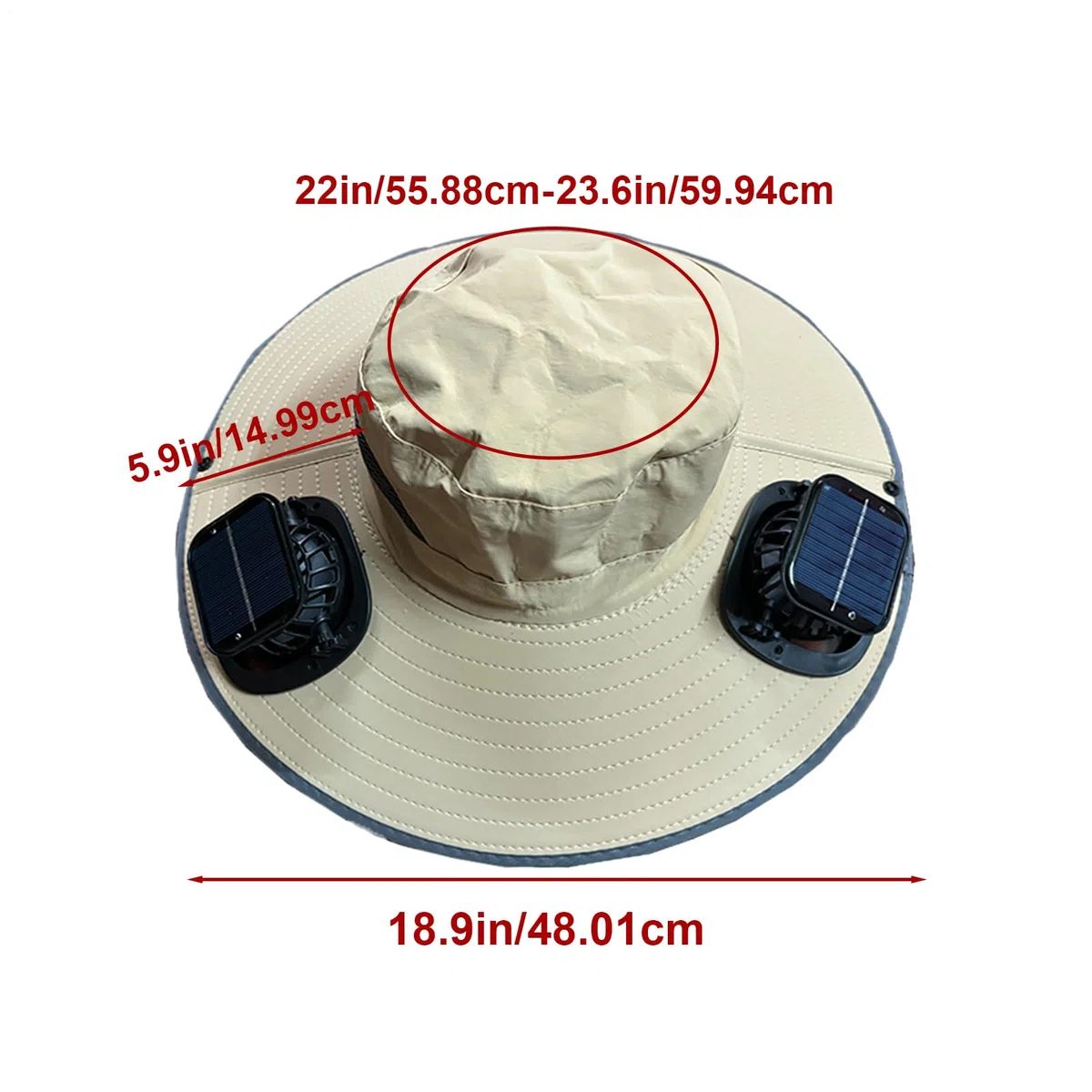 Cappello con Ventole a Energia Solare Protezione UV, Cappello Leggero e | Copricapo Outdoor Escursionismo Campeggio Pesca Attrezzatura Personale Per Spiaggia Pesca Campeggio Outdoor V