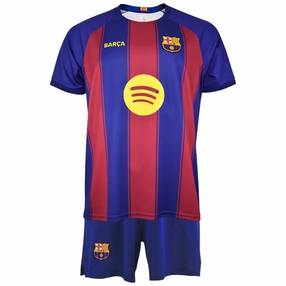 FCB FC Barcelona Kit per Bambini 8 PEDRI 1ª Equipaggiamento 25/26 Replica Ufficiale - Set Bambino con Maglietta e Pantaloni Blaugrana