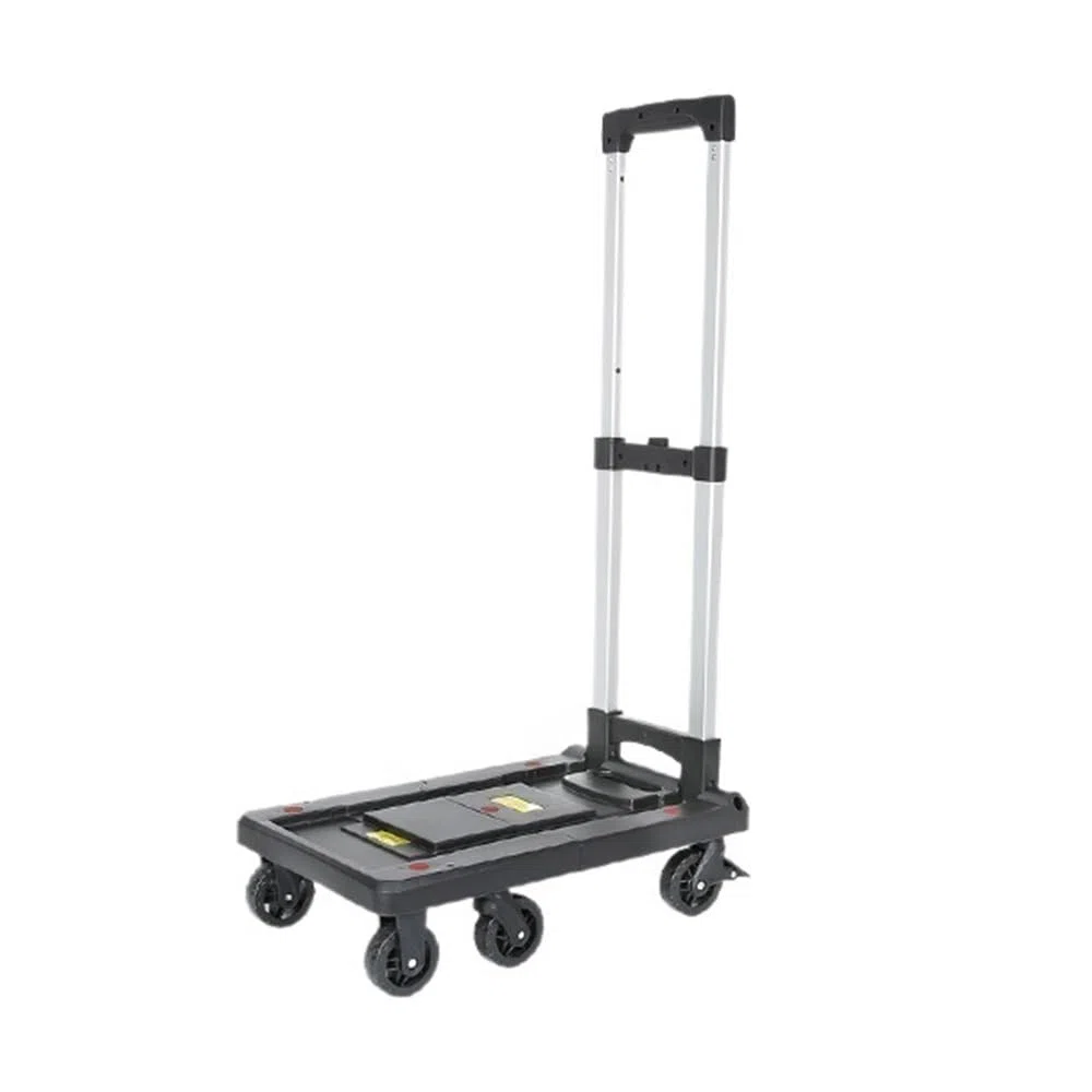 Carrello portatile pieghevole per carichi pesanti – bagaglio compatto e carretto da carico per viaggi e uso domestico