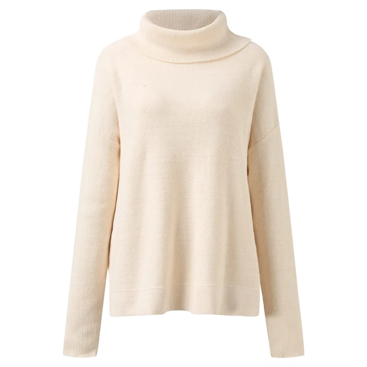 Maglioni da donna a collo alto con maniche a pipistrello sciolto oversize maglioni a maglia grossa per donna felpa tinta unita