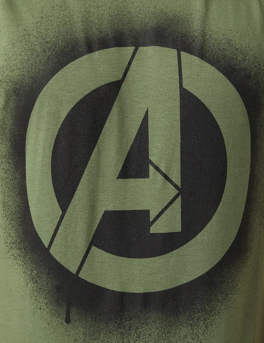 Marvel Avengers Stencil Logo T-Camicia Uomo