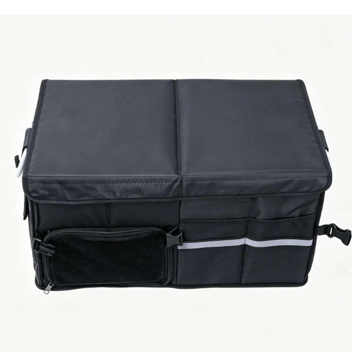 Karlak Organizzatore per Bagagliaio di Un'auto, Contenitore Pieghevole di Grande capacità per Camion SUV, Berline, Tessuto Oxford 600D, 57x33,5x29 Cm (Nero 55 litri)