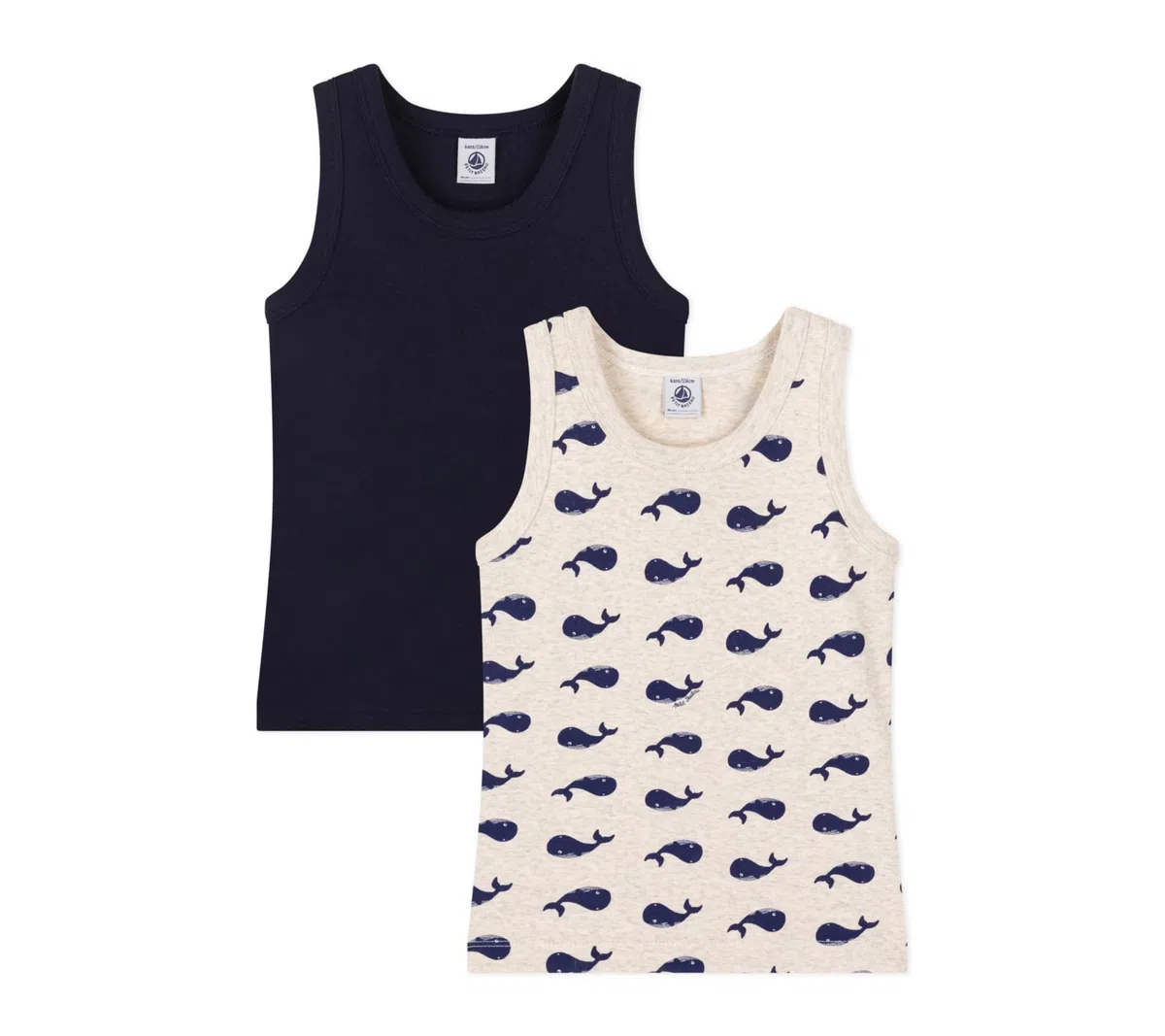 Petit Bateau A0dag Canotte Bambini e Ragazzi (Pacco da 2)
