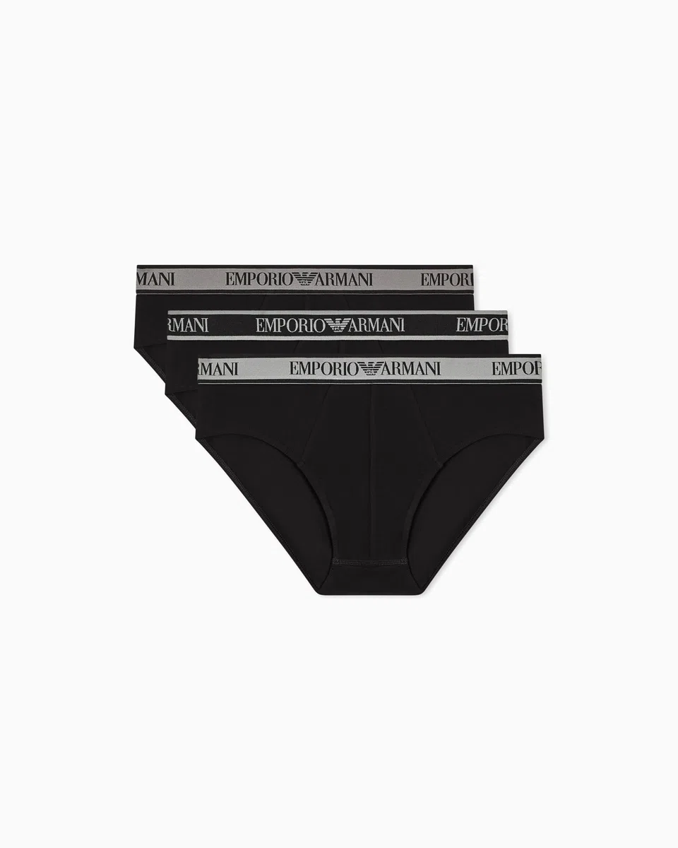 Emporio Armani 3-Pack Brief Mutande da Uomo Uomo