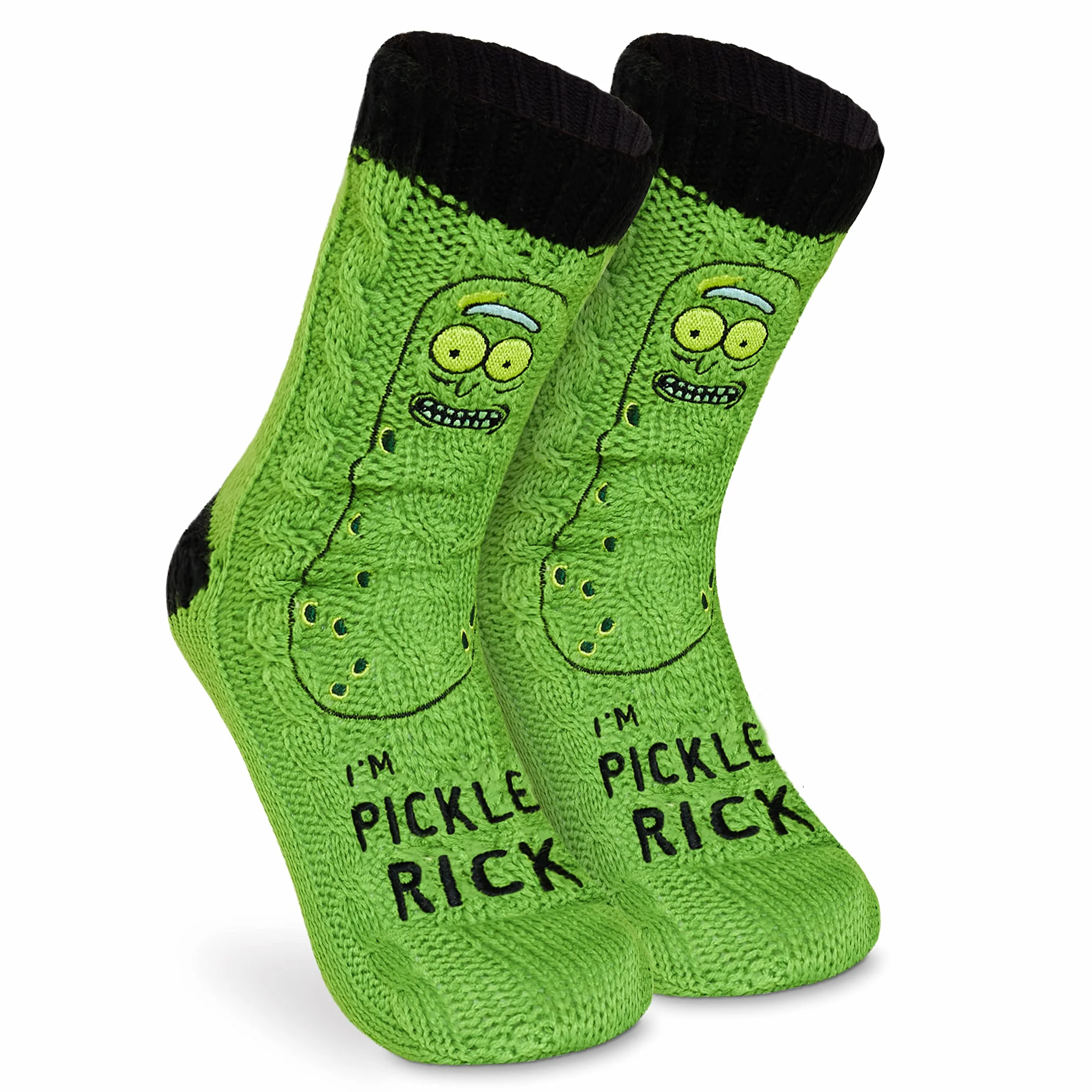 RICK AND MORTY Calze Uomo EU 38-44, Calzini Antiscivolo a Pantofola, Calzini Caldi Uomo, Idea Regalo Accogliente