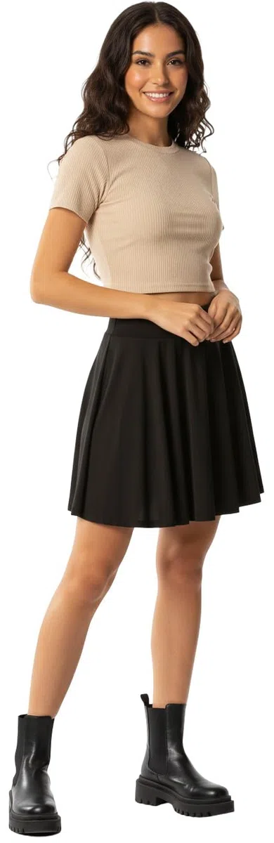 Gonna da ragazza, alla moda, con pantaloncini interni, per scuola, tempo libero e feste