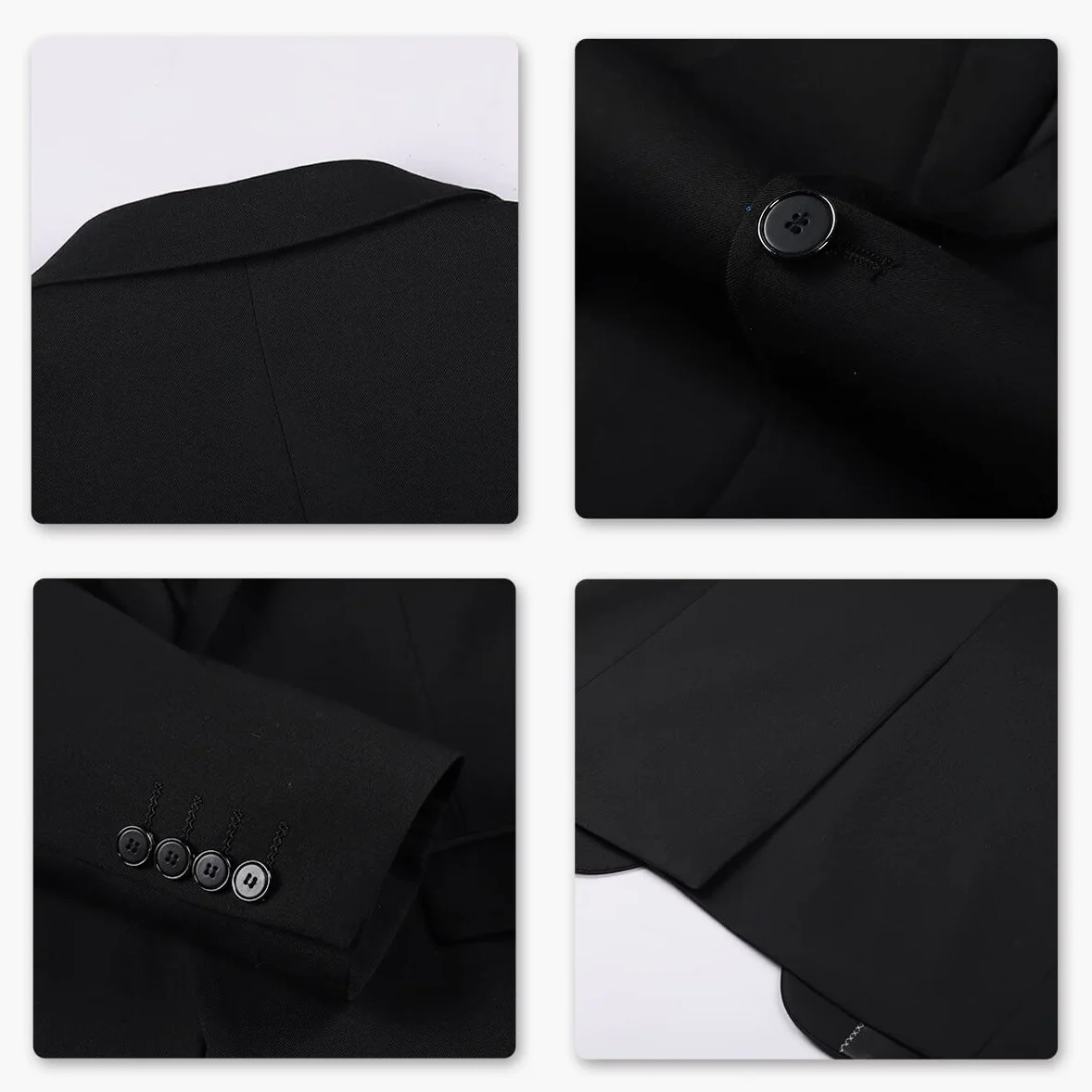 YOUTHUP Blazer da Uomo Giacca da Abito con 2 Bottoni Formale Monopetto Slim Fit Elegante Giacche da Smoking