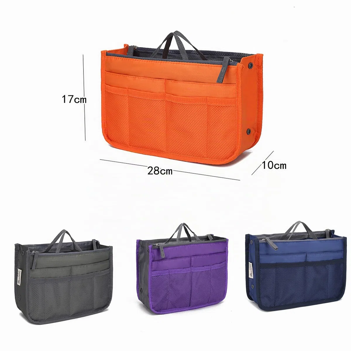 YUEMING Organizer Borsa, Donna Organizzatore Viaggio Borse, Borsa con 13 Tasche Espandibile con Chiusura a Cerniera per Doppio Manico Porta Accessori Cosmetici, Telefono, Trucco