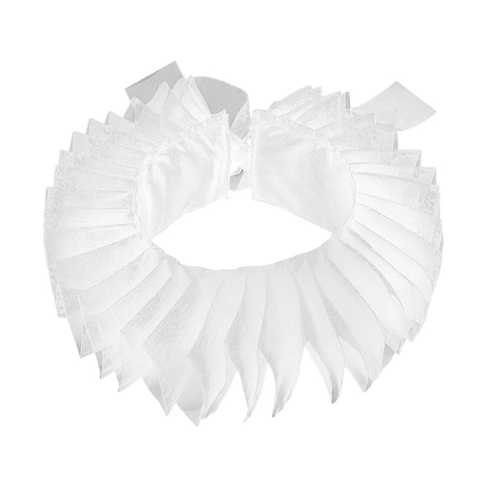 NBEADS Increspatura Collo Collare, Collo Da Clown Colletto con Volant Braccio Colletto con Volant In Pizzo Mantello Elisabetta Polsini con Volant per Completi di Costumi Medievali Colletti
