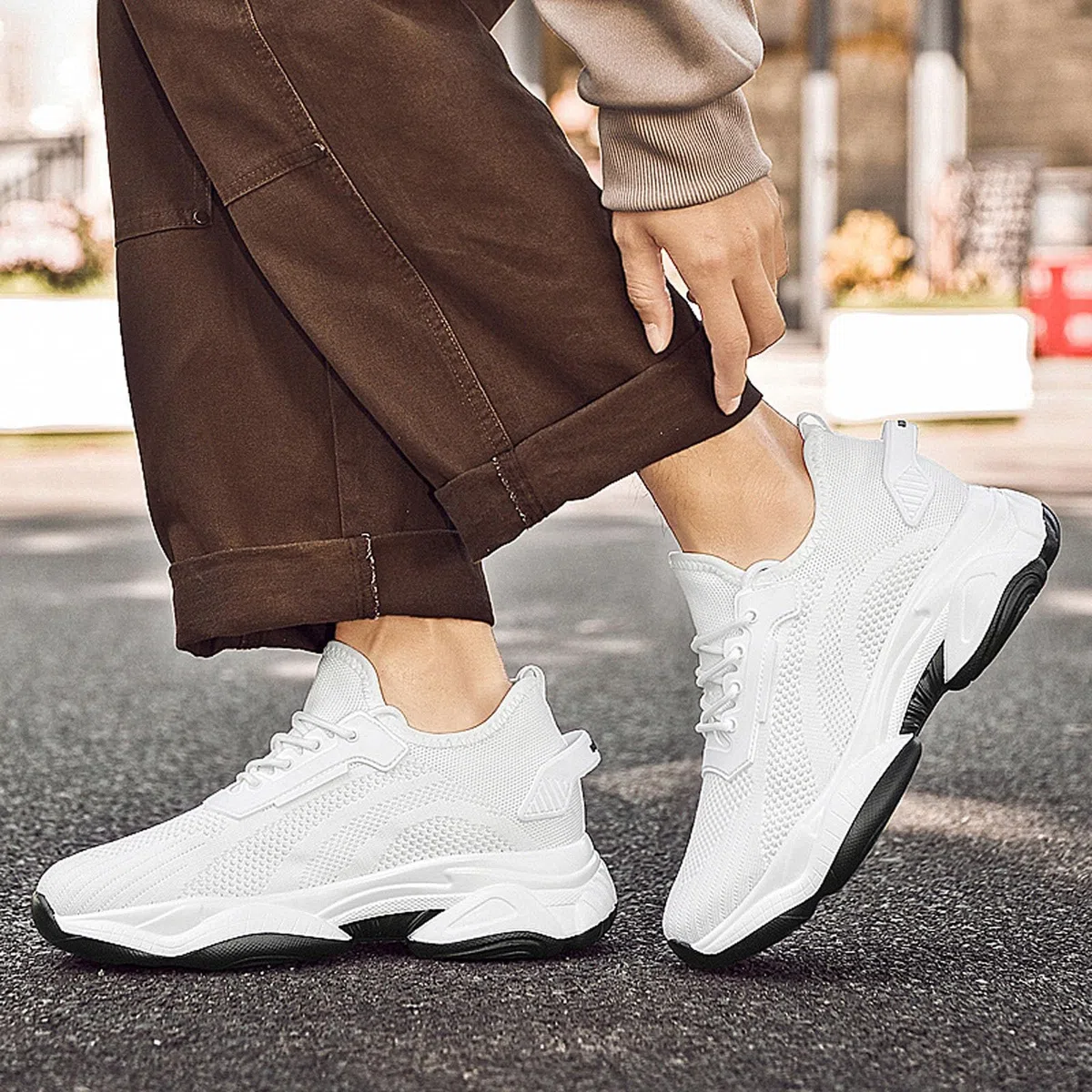 Scarpe Training Uomo Mesh Traspiranti Moderne per Fitness e Hiking | Look moderno per versatilità, tomaia traspirante per comfort. Perfette per palestra e outdoor.