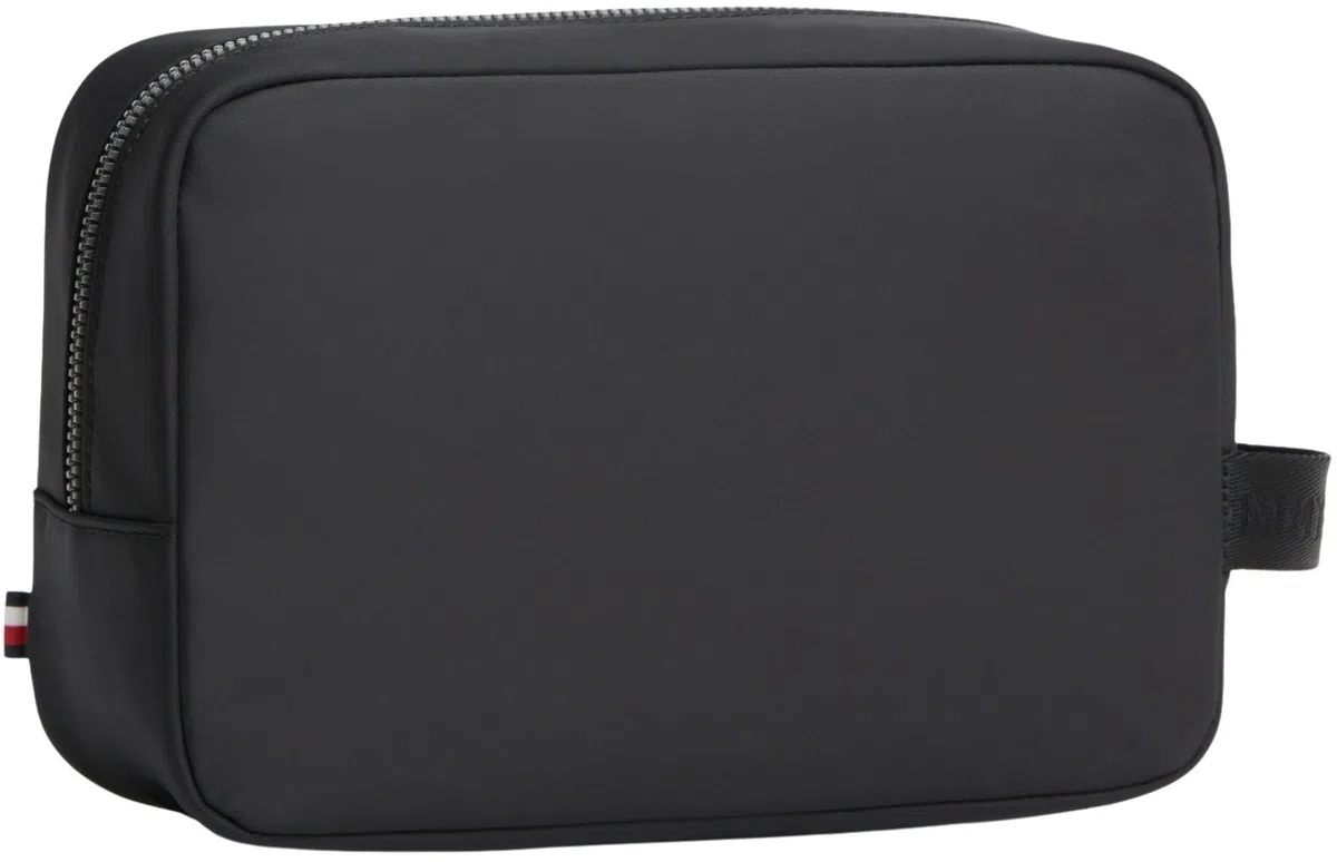 Tommy Hilfiger TH Repreve Washbag Am0am14153, Borsa da Bagno Uomo, Black (Black), One Size