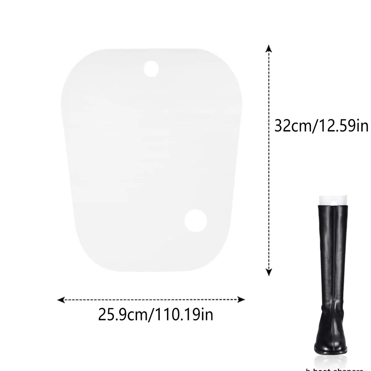 10 Pezzi Inserti Per Shaper Per Stivali (32 Cm) Supporti Di Stivali Alti Per Donne E Uomini Per Stivali Da Donna E Da Uomo (Bianchi)