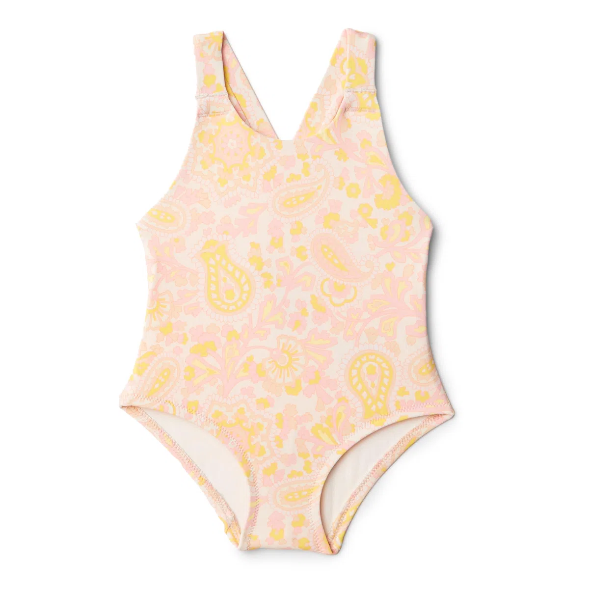 Amazon Essentials x Sofia Grainge Costume da Bagno Intero con Spalline Incrociate, Dettaglio con Volant Bambine e ragazze