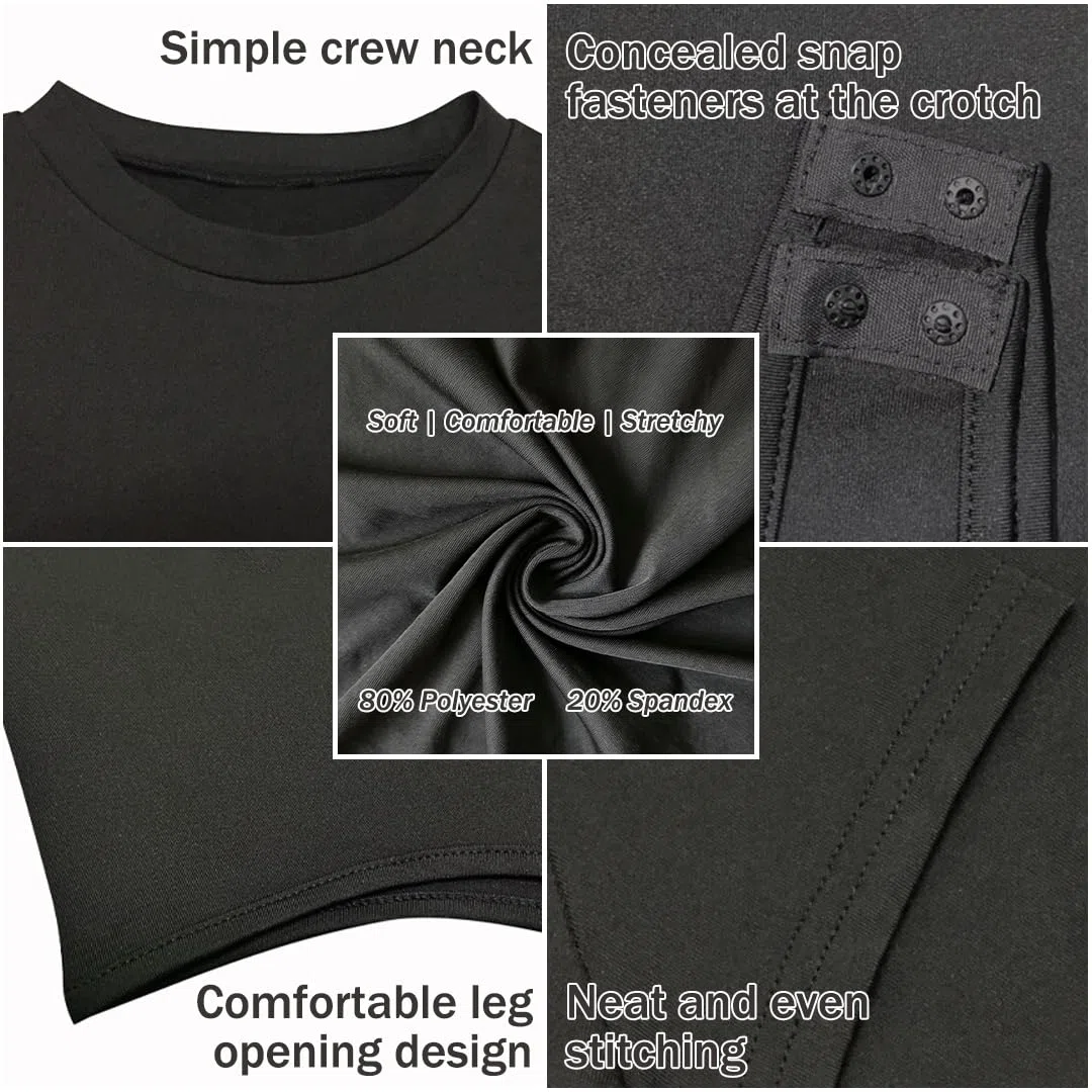 Body Donna Maniche Corte Girocollo – Maglia Elastica Comoda con Chiusura a Scatto - Outfit Estivi Elegante versatile per Tutti I Giorni