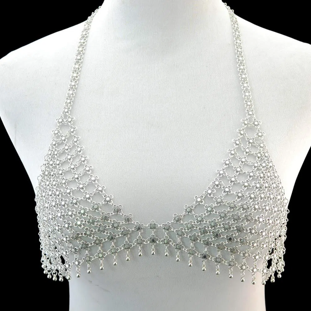 Happyyami Catena Corpo Donna Collana Reggiseno per Bikini Gioiello per Festa in Spiaggia per Donne e Ragazze