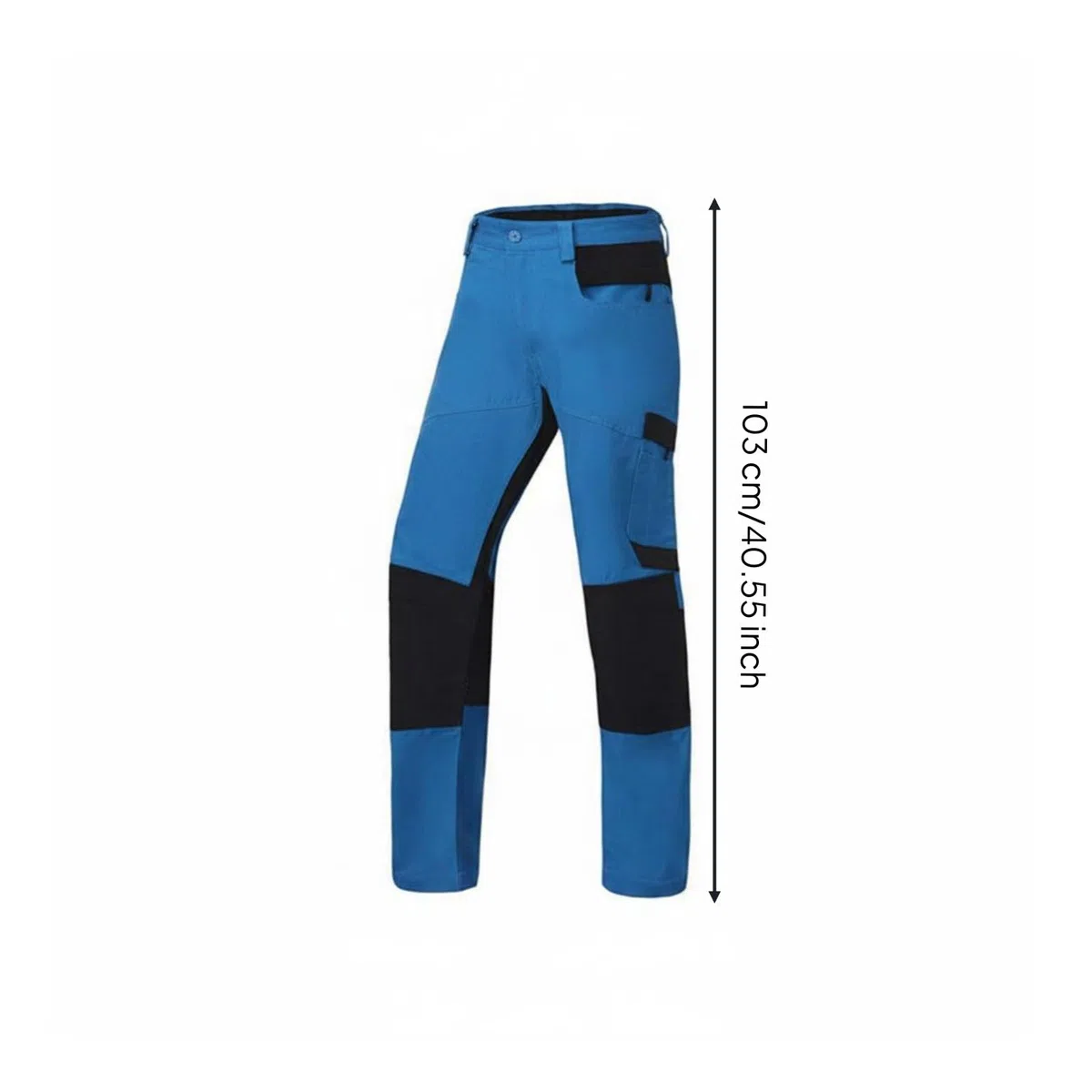 Gralara Pantaloni Antitaglio Protezione Rinforzata Pantaloni Antitaglio Motosega Resistente all'Usura Abbigliamento Protettivo per Taglio Legna, Forestale, Blu Chiaro 32