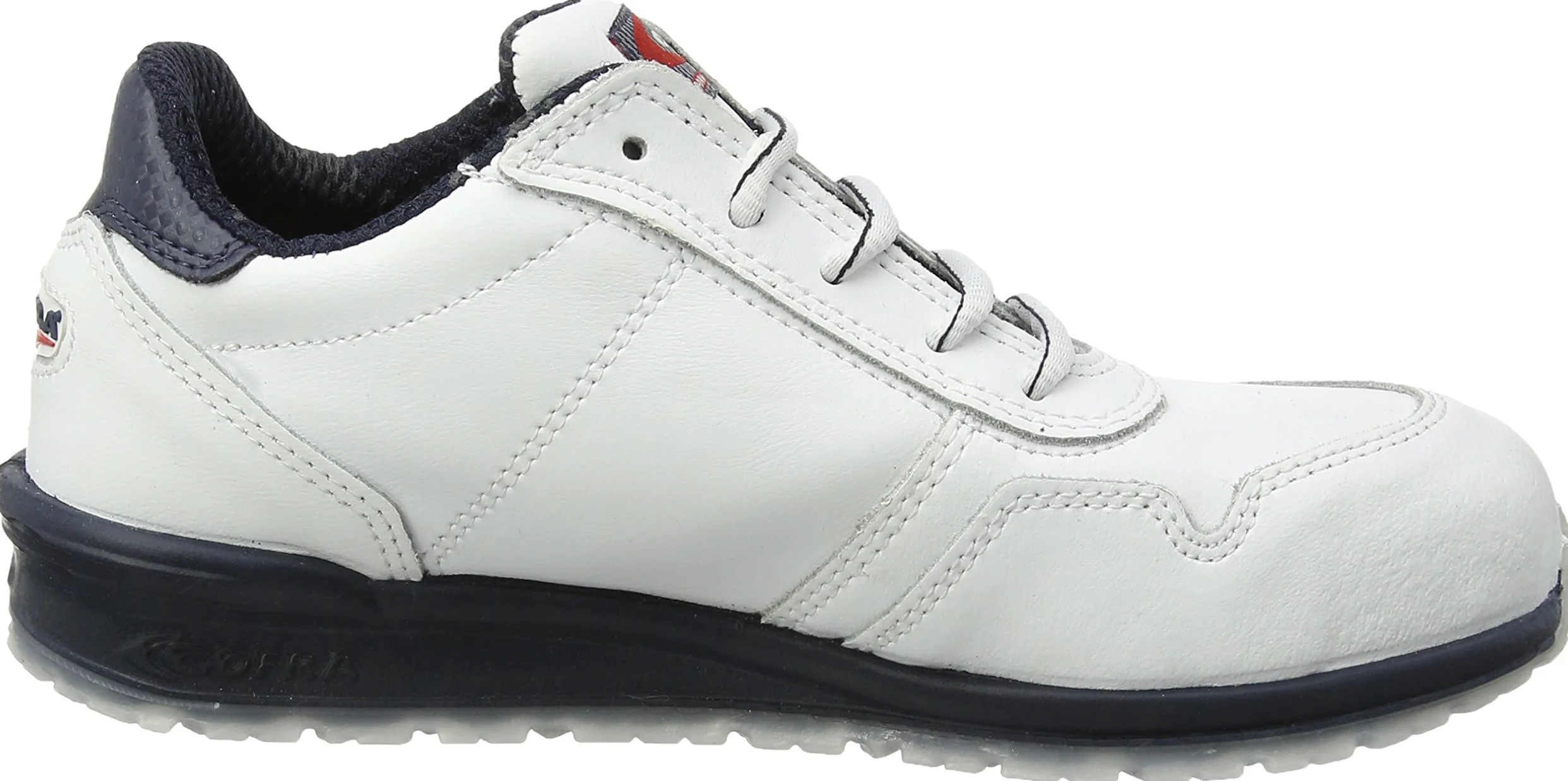Cofra, Scarpe di Sicurezza da ginnastica Nuvolari S3 SRC, taglia 44, in pelle bianca