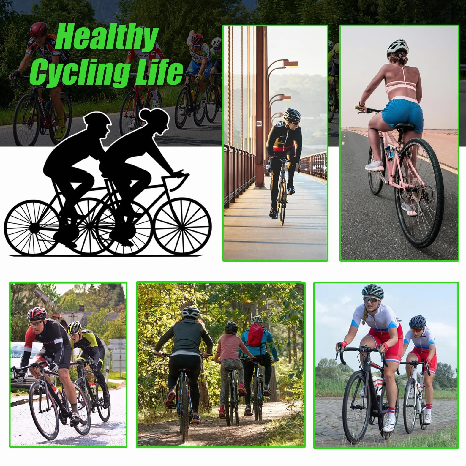 Abbigliamento Ciclismo Donna Completo Bici MTB,Maglia Ciclista Maglietta Ciclo Maniche Lunghe Giacca Manica Lunga e Salopette Pantaloni con 19D Gel Imbottiti,Tuta da Bicicletta Asciugatura Rapida