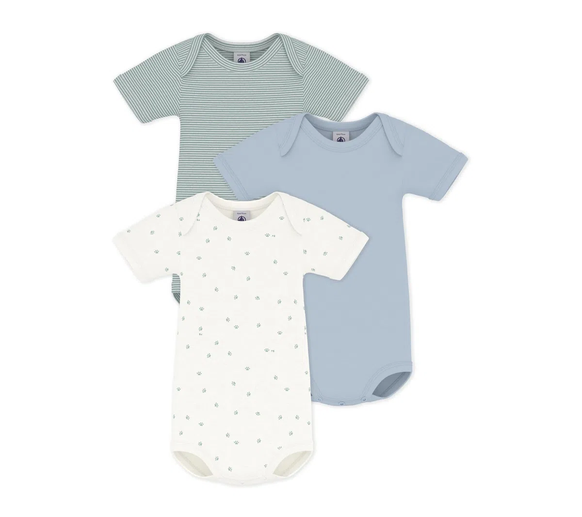 Petit Bateau A0fqk Biancheria intima GIORNO Unisex - Bimbi 0-24 (Pacco da 3)