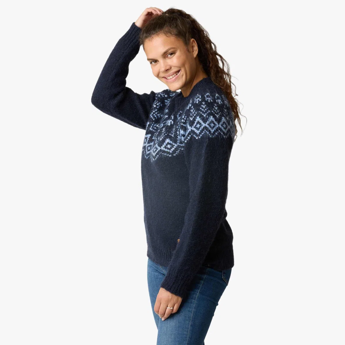 Swedemount Lofoten - Maglione di lana da donna, caldo maglione di lana