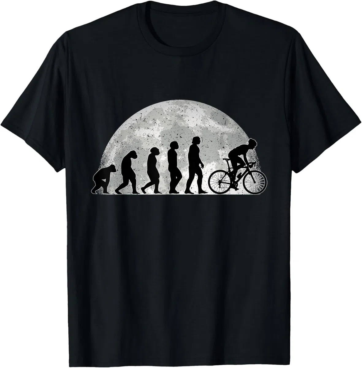 Bicicletta Evoluzione Luna MTB Ciclista Biker In bicicletta Maglietta