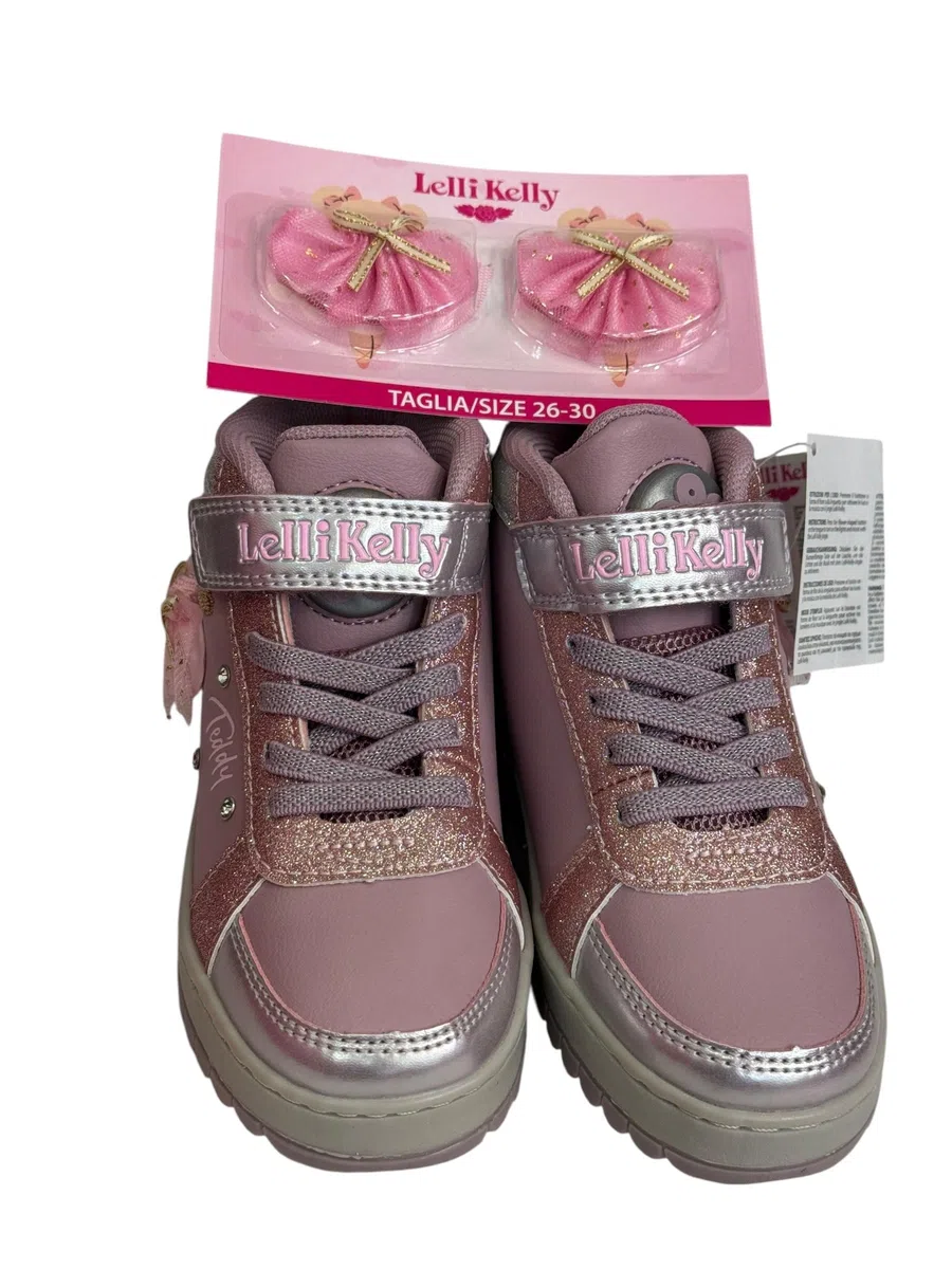 Lelli Kelly Scarpa Mid Mille Stelle Dance Orsetto tutù Intercambiabile LKAA5210 con Jingle e luci (Rosa Cipria, Sistema Taglie Calzature EU, Adolescente, Numero, Media, 32)