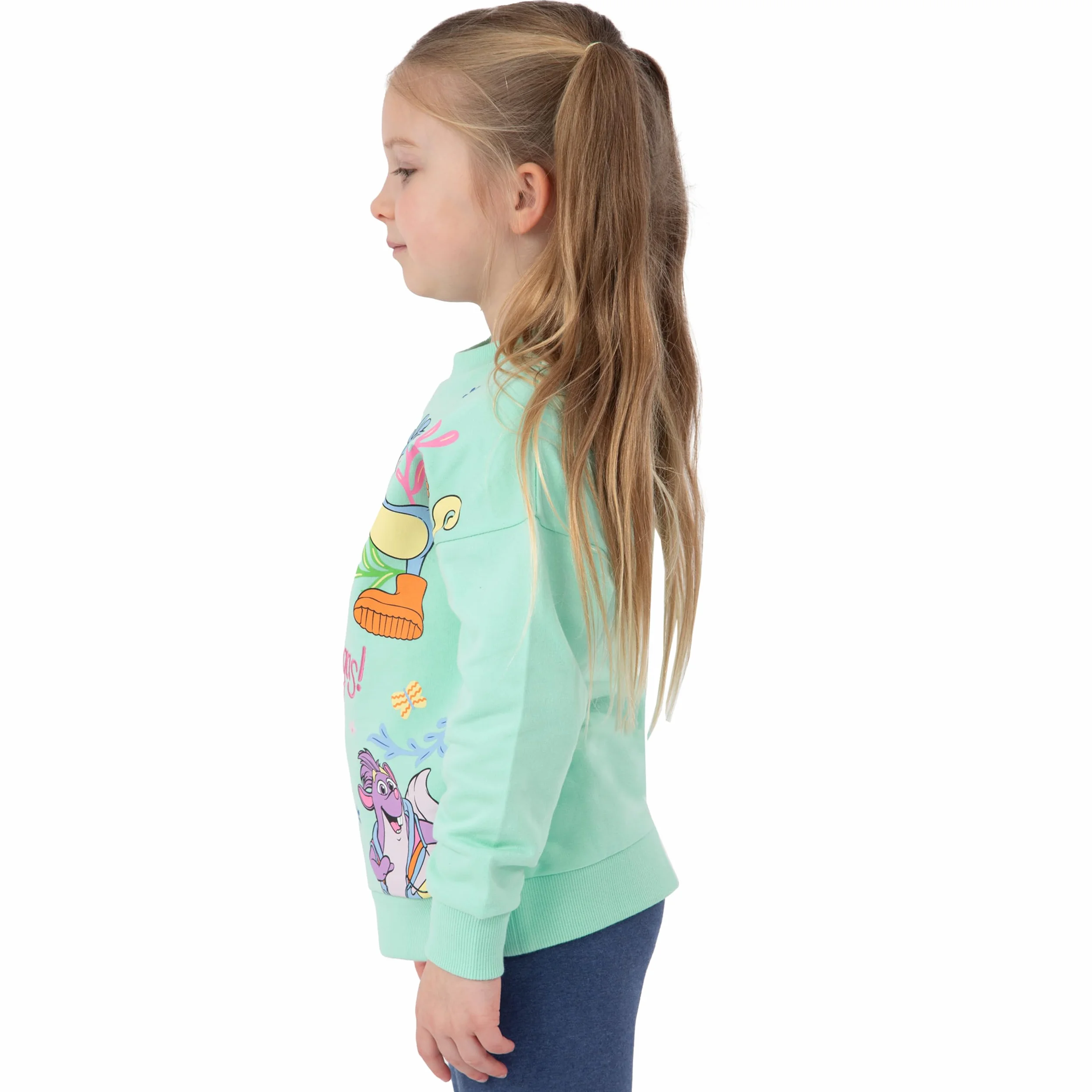 DORA Felpa Bambina, Maglione Ragazza Manica Lunga, Felpa Ragazza, Abbigliamento Bambina Cotone