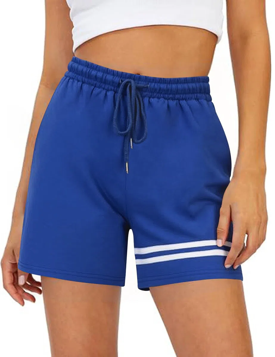 Gyabnw Pantaloncini Sportivi Donna Pantaloni Estivi Corti da Casa Shorts Bermuda Pantaloncini da Corsa Donna Palestra da Spiaggia con 2 Tasche per Gym Running Yoga Mare