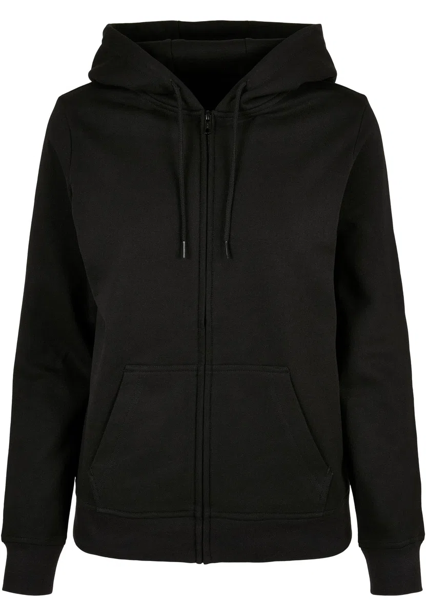Build Your Brand Ladies Basic Zip Hoody Felpa con Cappuccio Donna (Pacco da 1)