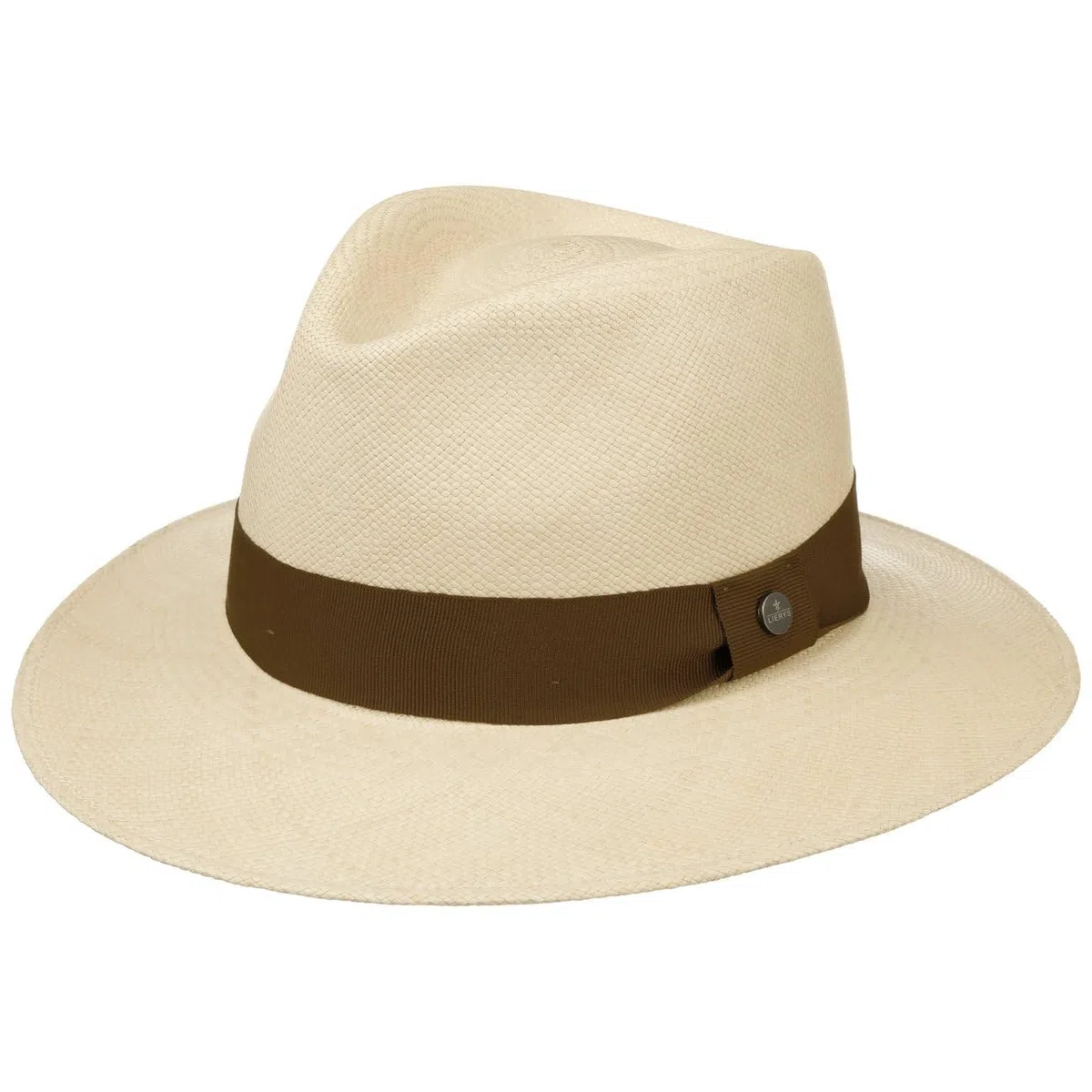 LIERYS Cappello Panama Sophisticated Uomo Donna Realizzato a Mano in Ecuador Estivo Nastro Decorativo in Gros-Grain