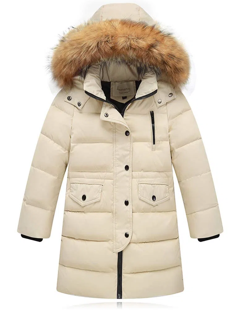 Cappotto con Cappuccio da Unisex Ragazzi Invernale Giubbotto Trapuntato Parka Incappucciato Piumino 0-13 Anni