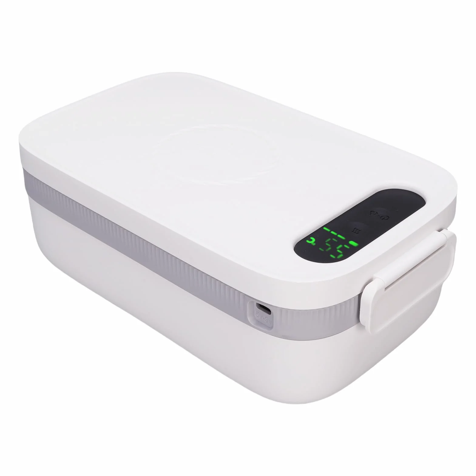 Pongnas Box per Il Pranzo Elettrico per Adulti Alimenti Portatili Caldi per Auto -Riscaldamento a Corda da Pranzo con Batteria da 14000 mAh per Auto da Viaggio per Auto da Viaggio in