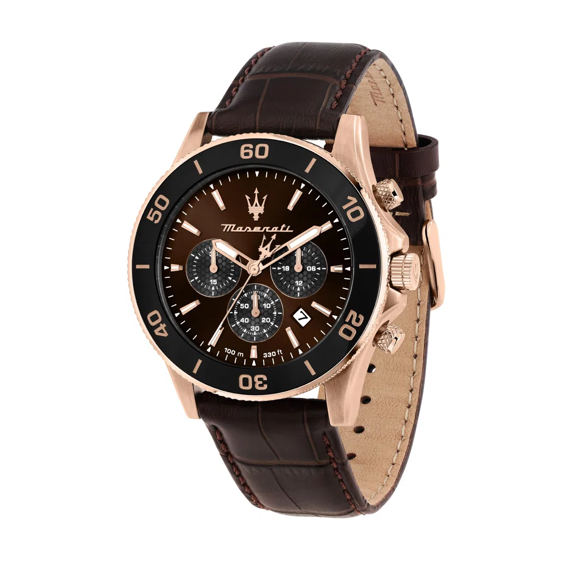 Maserati Limited Edition Orologio Uomo, Cronografo, Analogico, Cinturino in Pelle, Impermeabile, Collezione Competizione - R8871600001