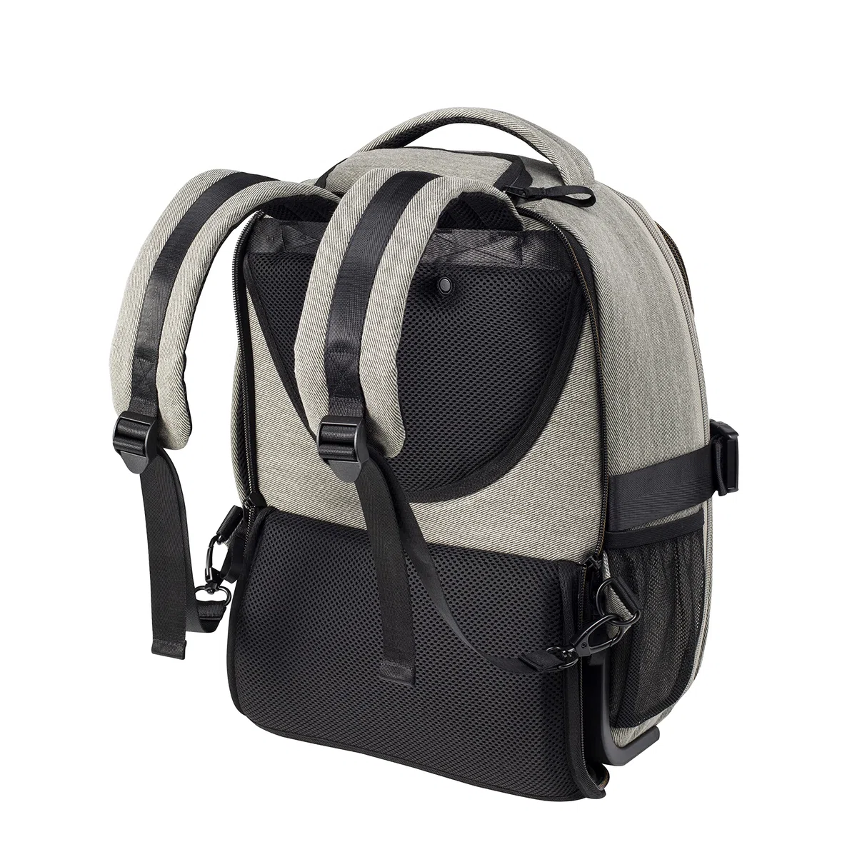 Cabin Max Borsa da Viaggio Espandibile Evos, 40x30x15 > 40x30x20 cm, Zaino/Trolley Sottosella da Trasporto, Grigio, Trolley, Bagaglio a mano