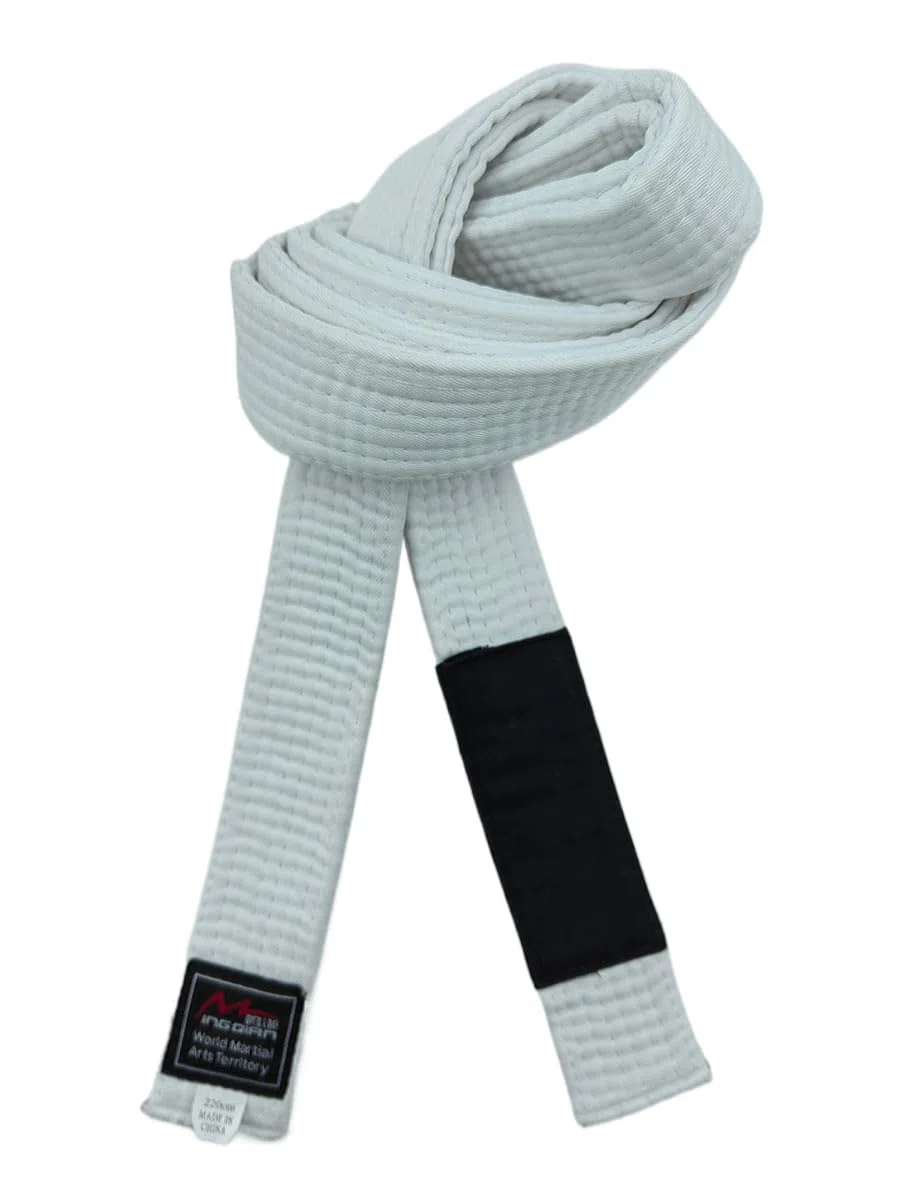 Cintura brasiliana per jiu-jitsu giovanile con sistema di grado BJJ sotto i 16 anni, larghezza 4 cm, per bambini, bianco, grigio, giallo, arancione, verde