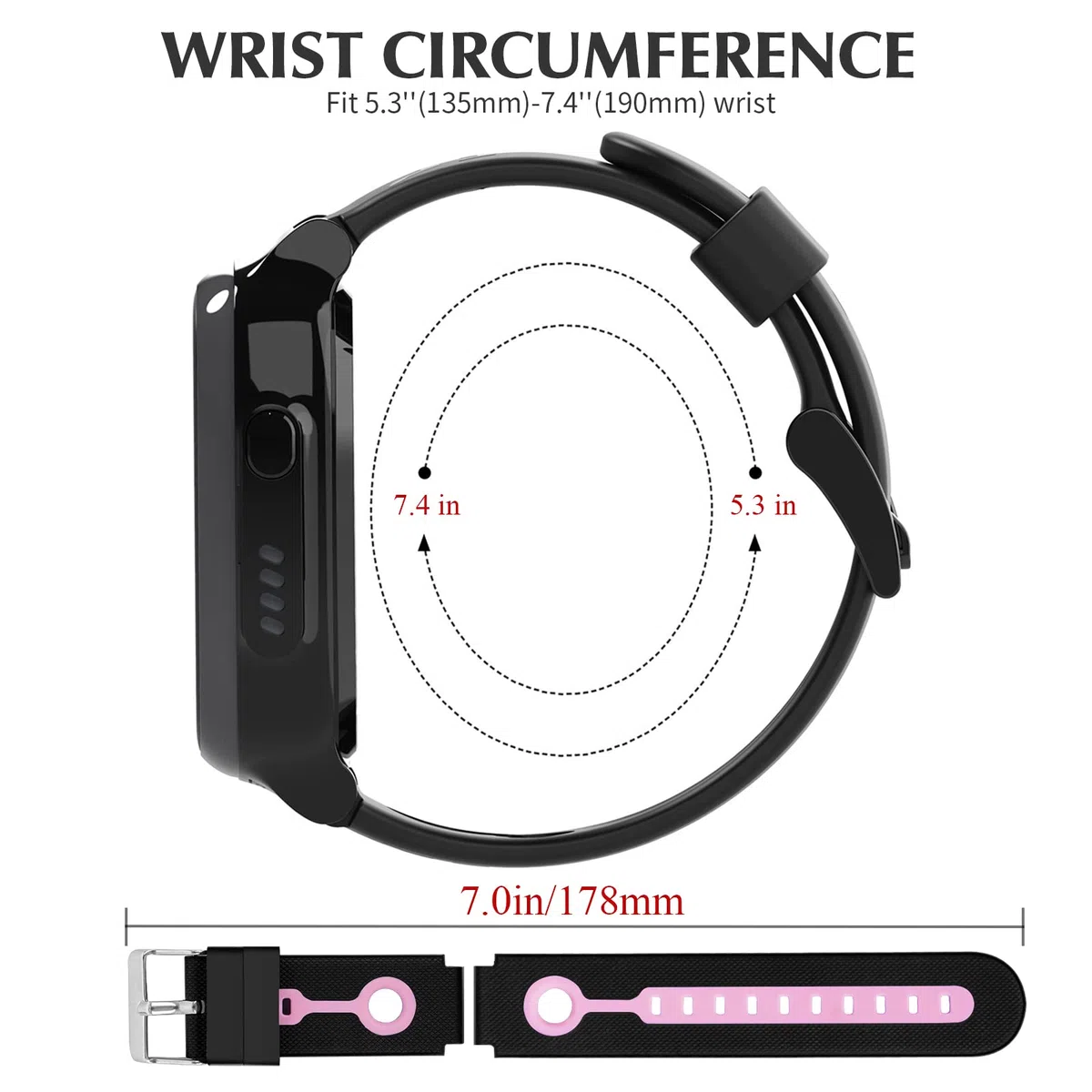 Kuaguozhe [1-Pezzi Cinturino Compatibile con Xplora X5/ XGO 2, Cinturini in Silicone di Ricambio, Morbido, Traspirante, Resistente al Sudore Cinturino elastico per X5 Play/XGO 2