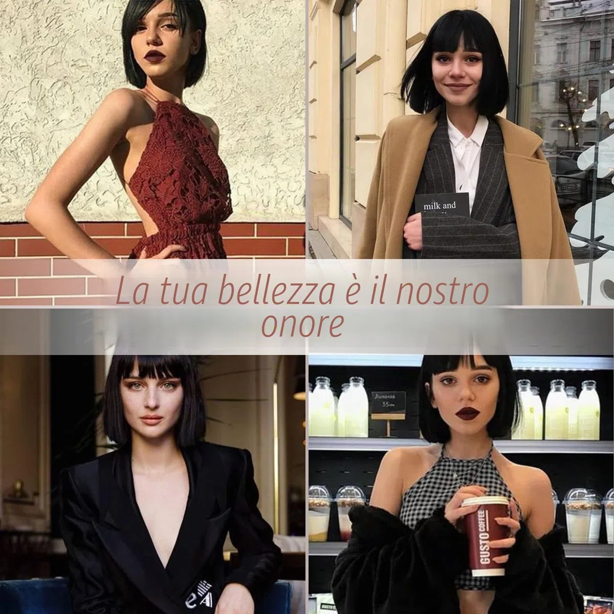 HAIRCUBE Parrucca Black Bob con Bangs, parrucca nera corta per le donne Dritto Bob parrucche resistente al calore Parrucca sintetica resistente al calore Daily Party Party Party Cosplay Uso 12 "
