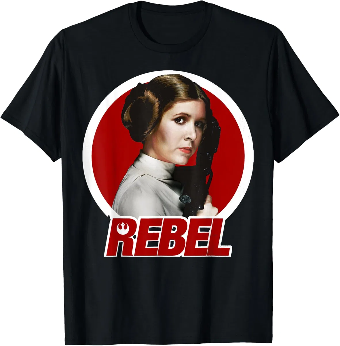 Star Wars Princess Leia Original Rebel Badge Maglietta