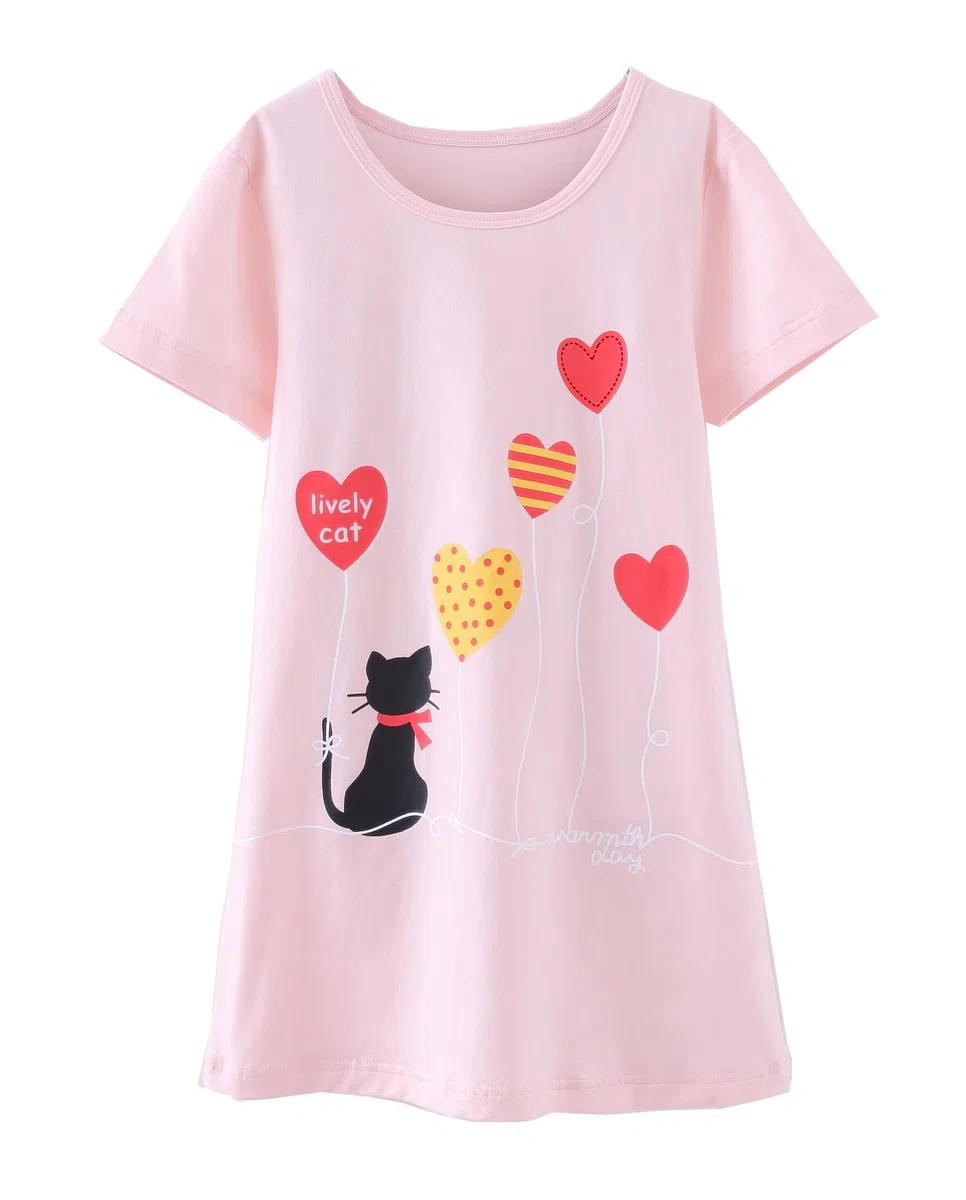 ABClothing Cotton Grils Camicia da Notte Vary Colors 4-14 Anni