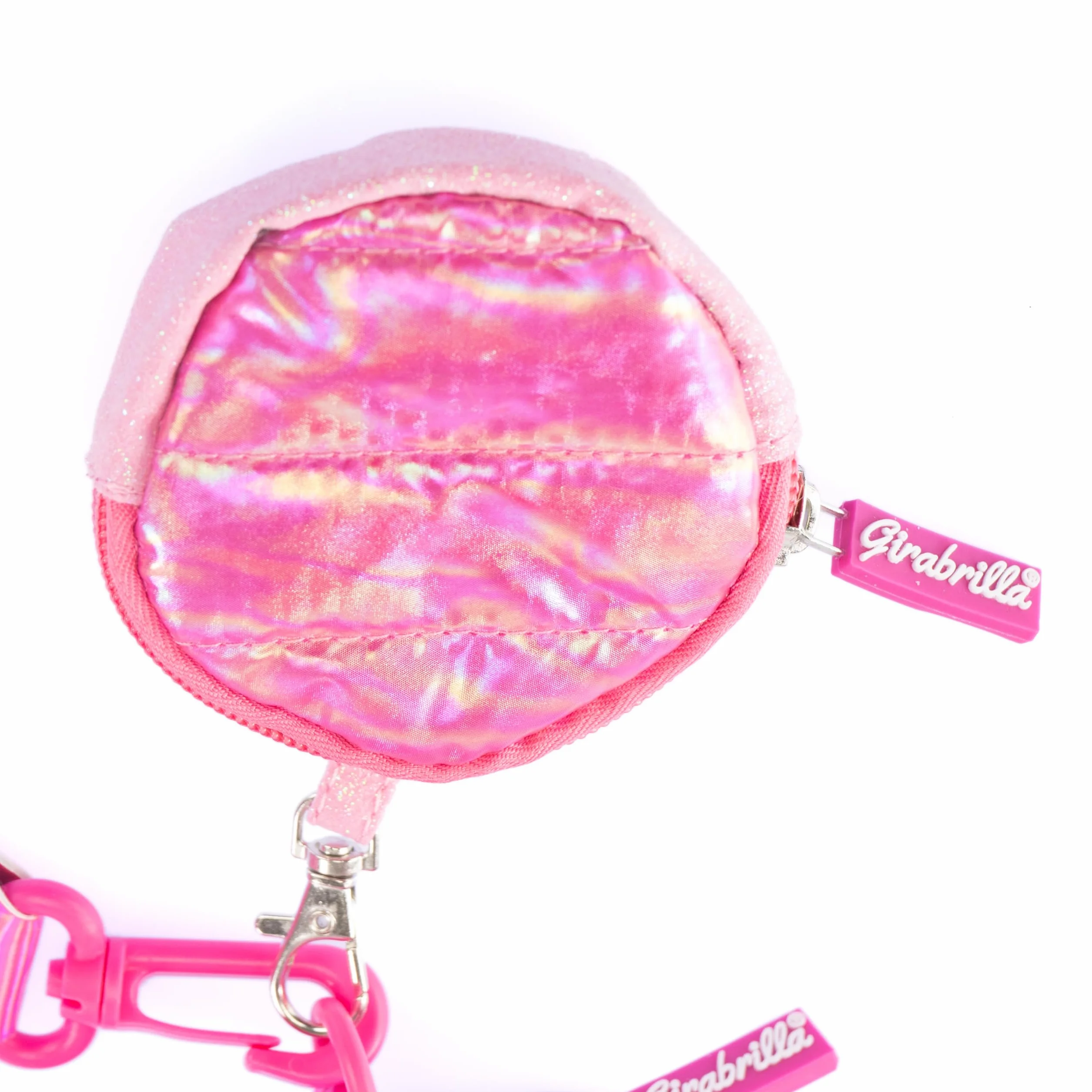 Girabrilla Nice Group Puffer Borsa Pochette, 1 Borsetta a tracolla Magenta con Porta Monete per bambine