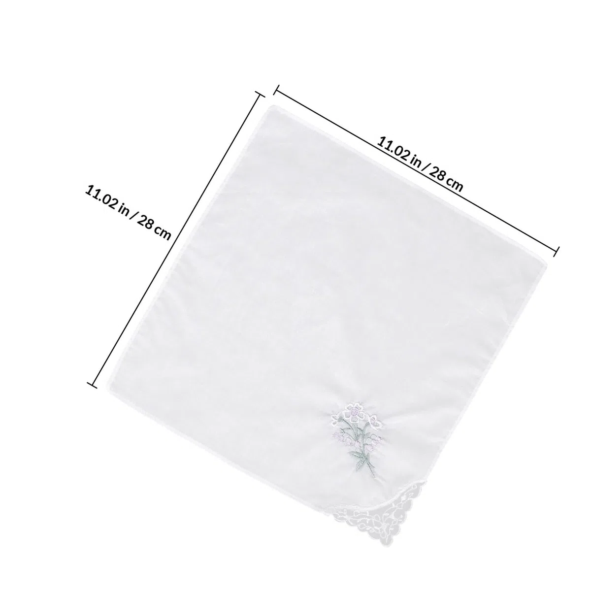 Set 12 Pezzi Tovaglioli in Cotone Lavabili Motivo Floreale Eleganti Chiari Leggeri e Resistenti per Uso Quotidiano e Occasioni Speciali Stili multipli
