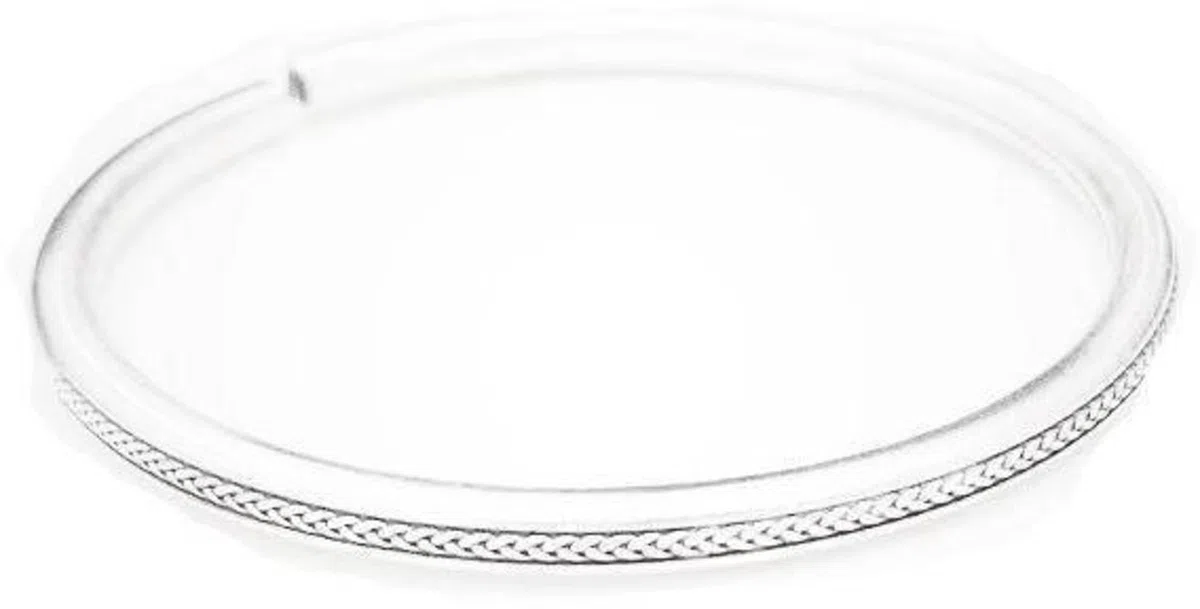 Bracciale Rigido in Argento 999 Bracciale in Corda di Canapa Donna retrò Solido Giovane Personalizzato Bastone Rotondo Bracciale in Argento Moda Bracciale 001